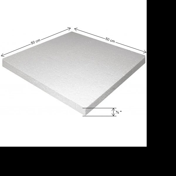 PLACA UNICEL 50X50CM. GROSOR 34 E.25 C50